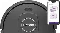 Shark RV2310 Matrix Robot Vacuum with Self-Cleaning Brushroll for Pet Hair, No Spots Missed on Carpets and Hard Floors, Precision Home Mapping, Wi-Fi Black/Silver, 0.5 Quarts