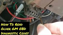 How To Read Older GM OBD Diagnostic Codes