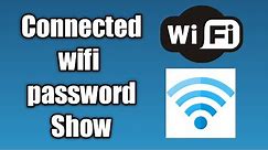 How to see connected wifi password