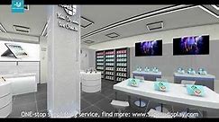 3D Rendering Retail Cell Phone Accessories Shop Design