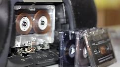 Old Tape Recorder Cassettes Vintage Boombox Stock Footage Video (100% Royalty-free) 3343607 | Shutterstock