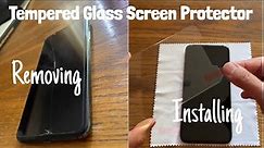 Install / Remove Tempered glass screen protector - it saved my phone