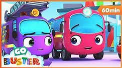 Rainbow Car wash | Go Buster - Bus Cartoons & Kids Stories