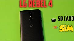LG Rebel 4 How to insert and remove SiM card / SD card