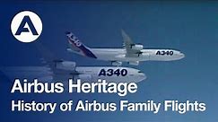 History of Airbus family flights