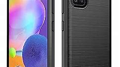 Dzxouui Compatible with Samsung A31 Case,Galaxy A31 Case,Protective Phone Cover Shockproof Soft TPU Case for Samsung Galaxy A31(DL-Black)