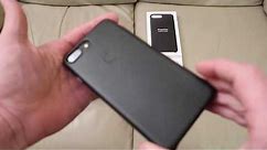 Apple iPhone 7 & 8 Plus Leather Case Same Size ? Black Unboxing