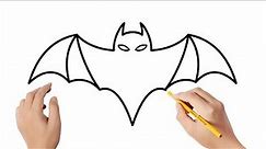 How to draw a bat | Easy drawings