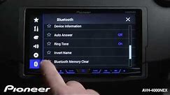 How to - AVH-4000NEX - Use the Bluetooth Settings Menu