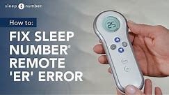 Sleep Number® Remote “Er” Error Code: Fix Connectivity Error
