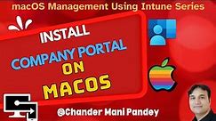 Install Company Portal on macOS Device