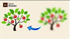 How to graft an apple vector in adobe illustrator..
