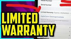 What Does LIMITED WARRANTY Mean On my iPhone? Limited Warranty Apple Meaning 2022