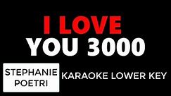 Stephanie Poetri - I Love You 3000 (Karaoke Lower Key)