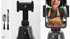 Auto Tracking Phone Holder - Auto Face Tracking Tripod for iPhone and Android | 360-Degree Face Tracking Phone Holder | Motion Sensing Phone Stand for Live Streaming, Vlogging, and More