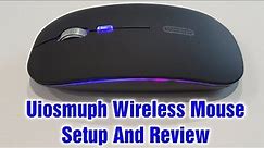 Uiosmuph G12 Wireless Mouse Setup & Review