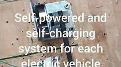 Self-powered and self- charging system for each electric vehicle