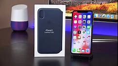 Apple iPhone X Leather Folio Case- Review