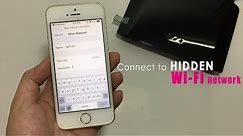 iPhone | Connect to Hidden Wi-Fi network | NETVN