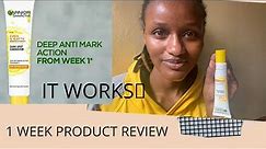 *New* Garnier skin active Even & Matte Boosted Vitamin C Dark Spot Corrector//Honest Review// 1week