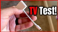 Apple Lightning to HDMI Adapter TV Test