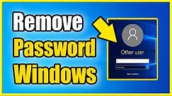 How to Remove Login Password & Lock Screen on Windows 10 & 11 (Best Tutorial)