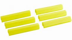 Baker's Mark 6" Yellow Silicone Bun / Sheet Pan Clip Set for Product Identification - 6/Pack