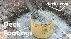 How to Build Deck Footings