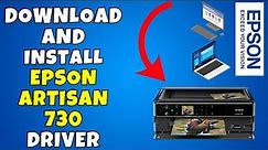 How To Download & Install Epson Artisan 730 Printer Driver in Windows 10/11