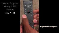How to RE-program Xfinity Remote to cable box/THE RESET