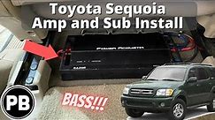 2001 - 2007 Toyota Sequoia Amp and Sub Install