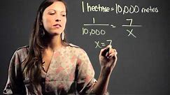 How to Convert Hectares to Meters : Math Education