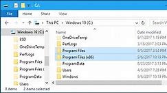 What's the Difference Between the "Program Files (x86)" and "Program Files" Folders in Windows?