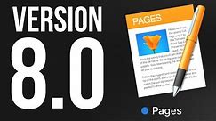 How to Update to Pages version 8.0 | MacBook, iMac , Mac mini, Mac Pro