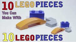 10 Lego Pieces you can make with 10 Lego Pieces