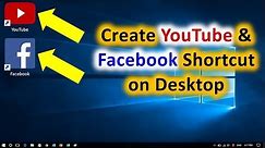 How to Create Facebook Shortcut on Desktop
