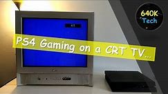PS4 Gaming on an old CRT TV in 2019... (The CRT ASMR)