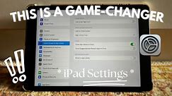 🔔→ Unlock Your iPad's Potential: Game-Changing Tips & Tricks! ✨ | iPad Settings | Apple Pencil ✏️