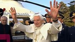 Pope Benedict XVI's Helicopter Ride to Castel Gandolfo