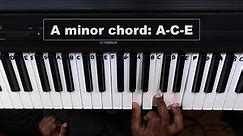 How to Play the A Minor Chord on Piano