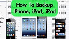 How to Backup iPhone, iPad, iPod with iTunes (PC & Mac)