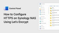 How to Configure HTTPS on Synology NAS Using Let's Encrypt | Synology