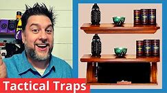 Tactical Trap Review: let's see if these work! Hidden storage in a shelf. [356]
