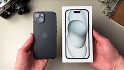 iPhone 15 Unboxing and First Impressions! (Black)