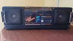 UNBOXING SHARP STEREO RADIO CASSETTE RECORDER GF-329 ( NOS NEW OLD STOCK )