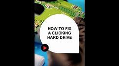 How to fix a clicking hard drive - damaged heads, watch to learn