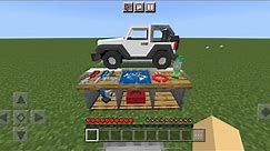 Making a Realistic Car in Minecraft PE (Dynamic Car Creator MOD)