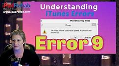 What Causes iTunes Error 9?