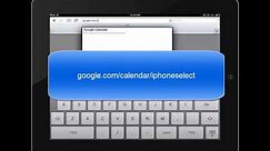 Setting up Your Gmail and Google Calendars on Your iPad