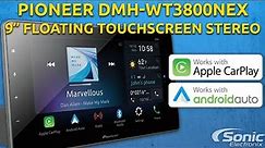 Pioneer DMH-WT3800NEX - 9” Single-DIN Floating Touchscreen Car Stereo